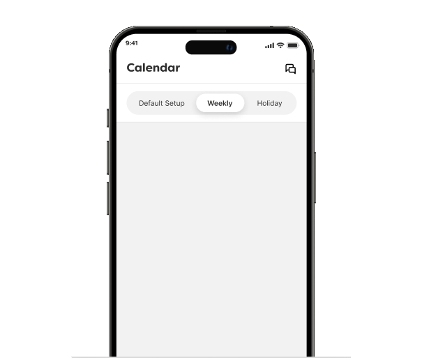 Groomit provider app calendar screen